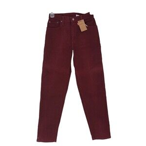 Levi's Stretch 550 Burgundy Red Jeans, High Rise,Relaxed, Taperd Leg, NWT, sz 8